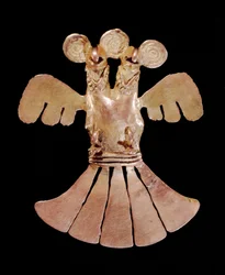 Double headed eagle pendant, Popayan